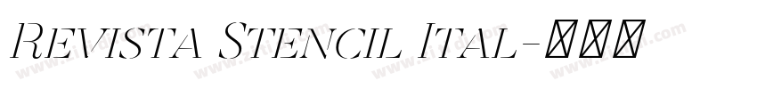 Revista Stencil Ital字体转换 Revista Stencil Ital字体转换